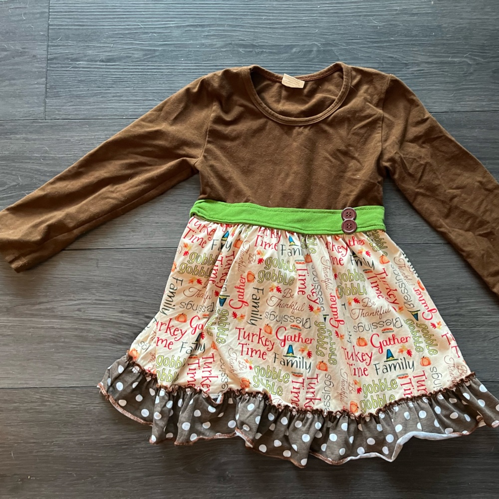 Size 5-6 Boutique Thanksgiving/Fall Top